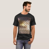 斜めの金色の抽象芸術エレガントの背景。 Tシャツ (正面フル)