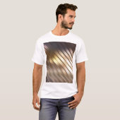 斜めの金色の抽象芸術エレガントの背景。 Tシャツ (正面フル)