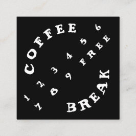 斜めの2つの層数シンプルなロイヤリティのコーヒー ロイヤリティカード