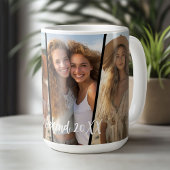 斜めコラージュ – 4枚の写真おもしろい週末 コーヒーマグカップ