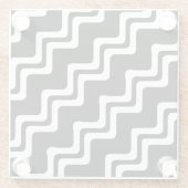 斜めジグザグ二重線パターン ガラスコースター (裏面)