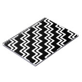 斜めジグザグ二重線パターン ノートブック (左側)