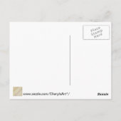 斜めストライプのカラフルはがき ポストカード (裏面)