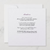 斜めストライプの結婚式招待状 モダン 招待状 (裏面)