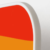 斜めストライプの虹 ピックルボールラケット (左詳細)