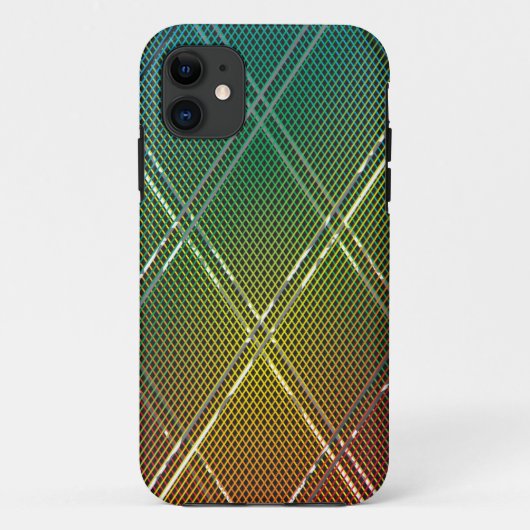 斜めストライプ背景 11 Case-Mate iPhoneケース (裏面)
