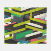 斜めスリップストリームパターン フリースブランケット (正面(横))