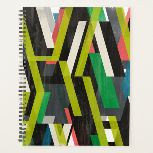 斜めスリップストリームパターン プランナー手帳 (正面)