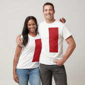 斜めトマトレッドブロックTシャツ – カスタマイズ可能 Tシャツ (ユニセックス)