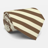 斜めパステルストライプ黄色のカスタム色 ネクタイ (ロール)