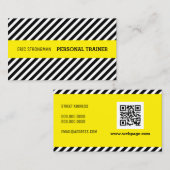 斜めパターンおよびストライブ柄 名刺 (正面/裏面)