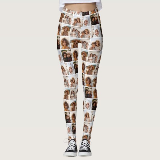 斜めファンキーのフォトグリッド(6枚) レギンス (正面)