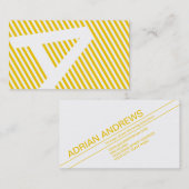 斜めブラインド金ゴールド 名刺 (正面/裏面)