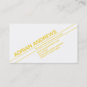 斜めブラインド金ゴールド 名刺 (裏面)