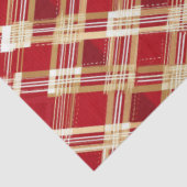 斜めモダンのプラ赤と白イド模様 薄葉紙 (詳細)