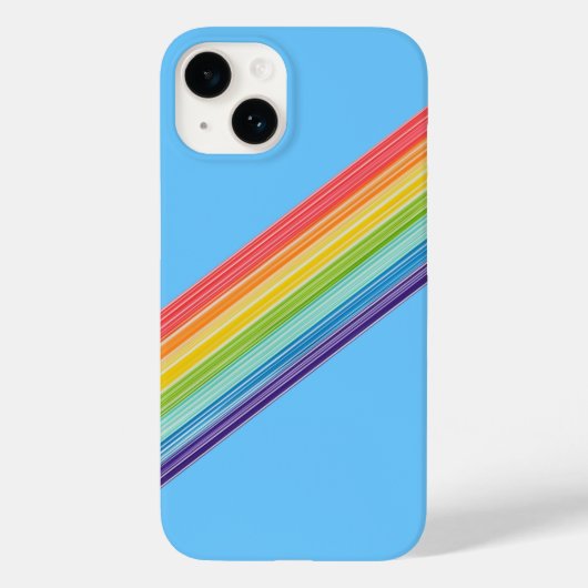 斜めレインボーストライプズのケース – メイトiPhoneケース Case-Mate iPhoneケース (裏面)