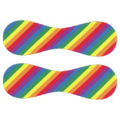 斜めレインボーパターン ソフトボール (パネル)