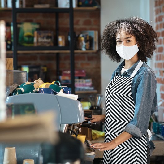 斜め交差パターン エプロン