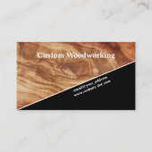 斜め仕上げ木工職業 名刺 (正面)