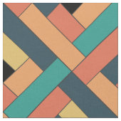 斜め幾何学模様（オレンジ） ファブリック (クローズアップ)