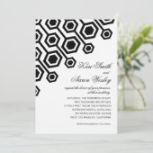 斜め幾何結婚学|白黒 招待状 (スタンド正面)