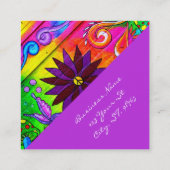 斜め情報通の野生の素晴しい70年代色 スクエア名刺 (裏面)