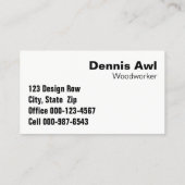 斜め木製フォト大工プロフェッショナル 名刺 (裏面)