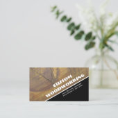 斜め木製フォト大工プロフェッショナル 名刺 (スタンド正面)