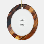 斜め木製フローリングイメージ セラミックオーナメント (左)