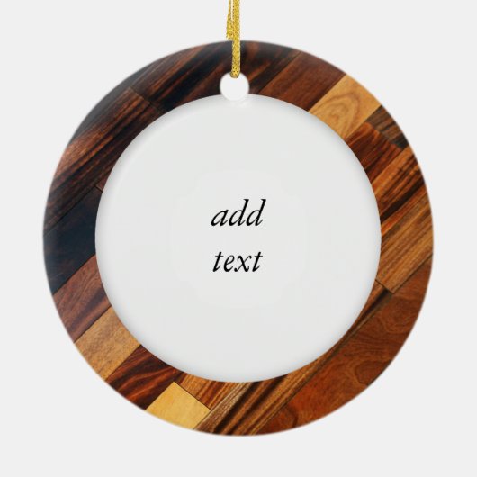 斜め木製フローリングイメージ セラミックオーナメント (裏面)