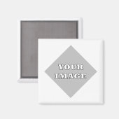 斜め正方形の写真フレームマグネット マグネット (正面/裏面)