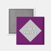 斜め正方形の写真フレームマグネット マグネット (正面/裏面)