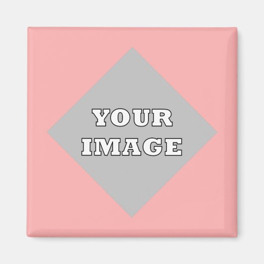 斜め正方形フォトフレームマグネット マグネット (正面)