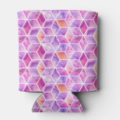 斜め水色カラフル 缶クーラー (裏面)