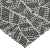 斜め灰色の波斑点パターン（の模様が）ある点 ショートテーブルランナー (コーナー)