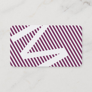 斜め紫ワイン 名刺