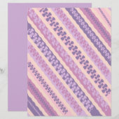 斜め線の模様スクラップブック紙 (正面/裏面)