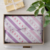 斜め線パターン(ハートティッシュペーパー) 薄葉紙 (ギフト)