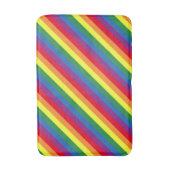 斜め虹の模様 バスマット (正面縦)