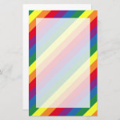 斜め虹の模様 便箋 (正面/裏面)