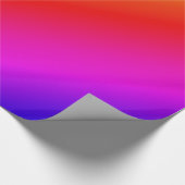 斜め虹色グラデーション赤から緑 ラッピングペーパー (角)