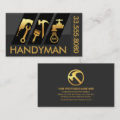 斜め金ゴールドホームハンドマニングツール 名刺 (正面/裏面)