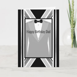 斜め黒、グレー、メタリックストライプのカード カード