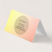 斜エレガント位ロイヤリティ 名刺 (裏面)