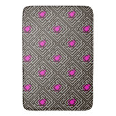 斜カラフルめ迷路パターカスタムン バスマット (正面縦)