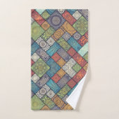 斜カラフル式浴用タオル一式 バスタオルセット (ハンドタオル)