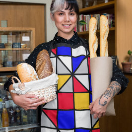 斜カラフル方形 エプロン