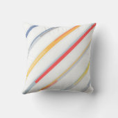 斜カラフル線ストライプパタモダンーン クッション (裏面)