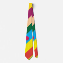 斜カラフル線ストライプモダン ネクタイ