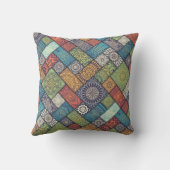 斜カラフル線パターン クッション (裏面)